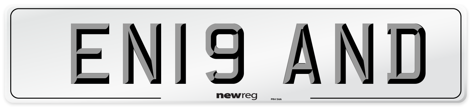 EN19 AND Number Plate from New Reg